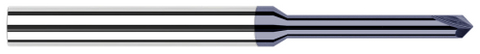 999545-C3 0.0780" (5/64) Neck DIA x 0.6250" (5/8) Reach x 45° per side - 2 FL - AlTiN Coated