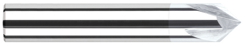 18760-C8 0.1250" (1/8) Shank DIA x 60° per side - 2 FL - TiB2 Coated