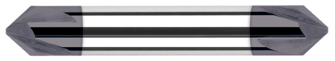 891060-C3 0.2500" (1/4) Shank DIA x 60° per side  DE- 3 FL - AlTiN Coated
