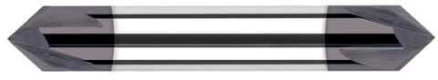 988445-C3 0.1250" (1/8) Shank DIA x 45DEG per side  DE- 2 FL - AlTiN Coated