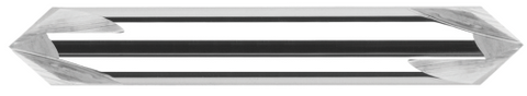 988430 0.1250" (1/8) Shank DIA x 30° per side  DE- 2 FL - Uncoated