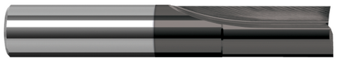 825162-C4 2 FL - 0.0625" (1/16) Cutter DIA x 0.0930" (3/32) LOC  - Amorphous Diamond Coated