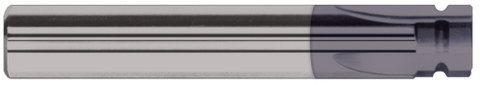 4591M-C3 0.0394" Radius x 0.2500" (1/4) Cutter DIA - 4 FL - AlTiN Coated