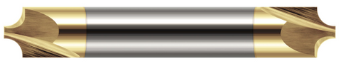 46125-C1 0.1250" (1/8) Radius x 0.0600" Pilot DIA -  DE- 2 FL - TiN Coated