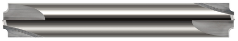 44187 0.1870" (3/16) Radius x 0.2500" (1/4) Pilot DIA -  DE- 4 FL - Uncoated