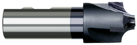 45032-C3 0.5000" (1/2) Radius x 0.4060" (13/32) Pilot DIA - 5° Flare - 3 FL - AlTiN Coated