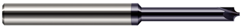 992205-C3 0.0050" Radius x 0.0200" Pilot DIA x 0.1560" (5/32) Neck Length - 5° Flare - 2 FL - AlTiN Coated