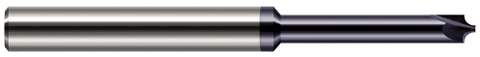 994608-C3 0.0080" Radius x 0.0100" Pilot DIA x 0.1560" (5/32) Neck Length - 5° Flare - 2 FL - AlTiN Coated