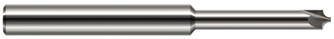 57308 0.0080" Radius x 0.0100" Pilot DIA x 0.3750" (3/8) Neck Length - 5° Flare - 2 FL - Uncoated