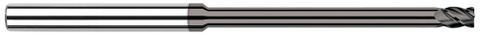 65993 4 FL - 0.0930" (3/32) Cutter DIA x 0.0100" Radius x 0.1400" (9/64) LOC x 1.1250" (1-1/8) Reach - CVD Diamond