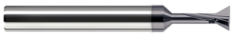 864016-C3 0.2500" (1/4) Cutter DIA x 0.0100" Radius x 0.1560" (5/32) Neck Length x 40° included - 2 FL - AlTiN Coated