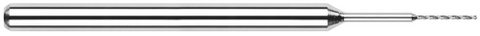 20108 0.0108" Drill DIA x 0.1600" Flute Length - 2 FL - Uncoated