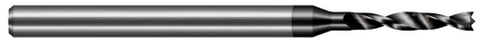BSW1285-C4 3.263 mm Drill DIA x 22.000 mm Flute Length - 2 FL - Amorphous Diamond Coated