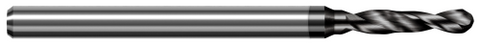 DDA1770-C4 4.495 mm Drill DIA x 30.000 mm Flute Length - 2 FL - Amorphous Diamond Coated