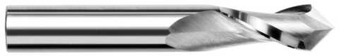 991708 0.1250" (1/8) Cutter DIA x 0.5000" (1/2) LOC x 60° included - 2 FL - Uncoated