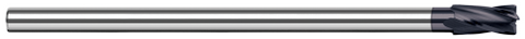 17624-C3 4 FL - 0.3750" (3/8) Cutter DIA x 0.0300" Radius x 0.5630" LOC  - AlTiN Coated