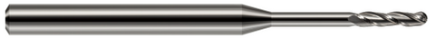 13840 3 FL - 0.0400" Cutter DIA x 0.2000" LOC x 0.4000" Reach - Uncoated