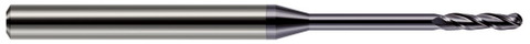 13850-C3 3 FL - 0.0500" Cutter DIA x 0.3000" LOC x 0.6000" Reach - AlTiN Coated