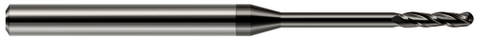 10308 3 FL - 0.1250" (1/8) Cutter DIA x 1.0000" (1) LOC x 1.5000" (1-1/2) Reach - Amorphous Diamond Coated