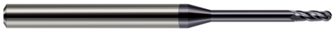 851015-C3 4 FL - 0.0150" (1/64) Cutter DIA x 0.0450" LOC x 0.1560" (5/32) Reach - AlTiN Coated