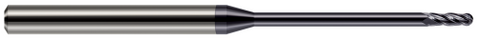 861231-C3 4 FL - 0.0310" (1/32) Cutter DIA x 0.0930" (3/32) LOC x 0.4700" Reach - AlTiN Coated