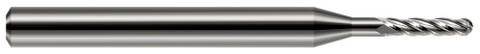 76885 4 FL - 0.0850" Cutter DIA x 0.2550" LOC x 0.5000" (1/2) Reach - Uncoated