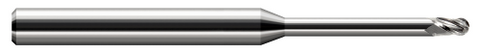 966116 3 FL - 0.2500" (1/4) Cutter DIA x 0.3750" (3/8) LOC x 2.5000" (2-1/2) Reach - Uncoated