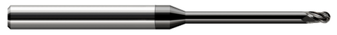 35615-C4 3 FL - 0.0150" (1/64) Cutter DIA x 0.0220" LOC x 0.1870" (3/16) Reach - Amorphous Diamond Coated