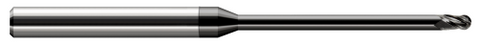 49220-C4 3 FL - 0.0200" Cutter DIA x 0.0300" LOC x 0.3000" Reach - Amorphous Diamond Coated