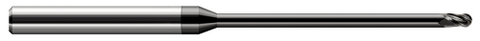 970731-C4 3 FL - 0.0310" (1/32) Cutter DIA x 0.0470" (3/64) LOC x 0.5650" Reach - Amorphous Diamond Coated