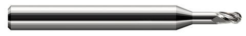 844415 3 FL - 0.0150" (1/64) Cutter DIA x 0.0230" LOC x 0.0620" (1/16) Reach - Uncoated