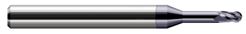 33435-C3 3 FL - 0.0350" Cutter DIA x 0.0520" LOC x 0.1870" (3/16) Reach - AlTiN Coated