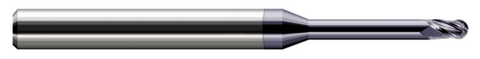 34309-C3 3 FL - 0.1406" (9/64) Cutter DIA x 0.2200" LOC x 1.1250" (1-1/8) Reach - AlTiN Coated