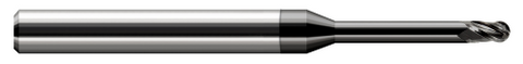 34275-C4 3 FL - 0.0750" Cutter DIA x 0.1120" LOC x 0.6250" (5/8) Reach - Amorphous Diamond Coated