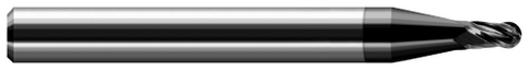 50908-C4 2 FL - 0.1250" (1/8) Cutter DIA x 0.1870" (3/16) LOC  - Amorphous Diamond Coated
