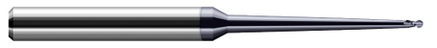 24878-C6 2 FL - 0.0780" (5/64) Cutter DIA x 0.1180" LOC x 2° 1.5000" (1-1/2) Taper Reach  - AlTiN Nano Coated