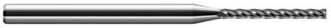 849262 4 FL - 0.0620" (1/16) Cutter DIA x 0.0100" Radius x 0.6250" (5/8) LOC  - Uncoated