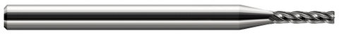 964339 4 FL - 0.0390" Cutter DIA x 0.0100" Radius x 0.2030" (13/64) LOC  - Uncoated