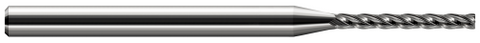 981915 4 FL - 0.1250" (1/8) Cutter DIA x 0.0150" (1/64) Radius x 1.0000" (1) LOC  - Uncoated