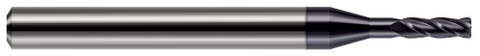 875293-C3 4 FL - 0.0930" (3/32) Cutter DIA x 0.0050" Radius x 0.2790" LOC x 0.5000" (1/2) Reach - AlTiN Coated