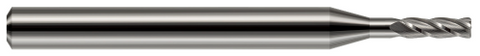 876078 4 FL - 0.0780" (5/64) Cutter DIA x 0.0100" Radius x 0.2340" (15/64) LOC x 0.4060" (13/32) Reach - Uncoated