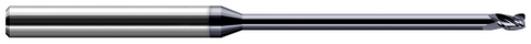 939378-C3 3 FL - 0.0780" (5/64) Cutter DIA x 0.0150" (1/64) Radius x 0.1170" LOC x 1.1870" (1-3/16) Reach - AlTiN Coated