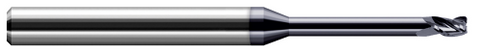 913593-C3 3 FL - 0.0930" (3/32) Cutter DIA x 0.0120" Radius x 0.1390" LOC x 0.7500" (3/4) Reach - AlTiN Coated