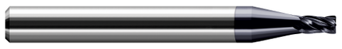994545-C3 4 FL - 0.0450" Cutter DIA x 0.0100" Radius x 0.0680" LOC  - AlTiN Coated