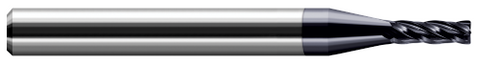 966730-C3 4 FL - 0.1406" (9/64) Cutter DIA x 0.0300" Radius x 0.4250" LOC  - AlTiN Coated