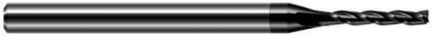 12750-C4 3 FL - 0.0500" Cutter DIA x 0.3000" LOC  - Amorphous Diamond Coated