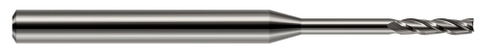 13631 3 FL - 0.0310" (1/32) Cutter DIA x 0.1550" LOC x 0.3100" Reach - Uncoated