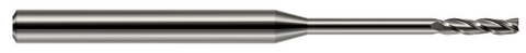 13690 3 FL - 0.0900" Cutter DIA x 0.7500" (3/4) LOC x 1.2500" (1-1/4) Reach - Uncoated