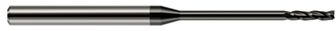 10065 3 FL - 0.0650" Cutter DIA x 0.5000" (1/2) LOC x 1.0000" (1) Reach - Amorphous Diamond Coated