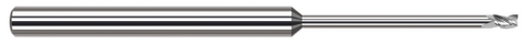 48935 3 FL - 0.0350" Cutter DIA x 0.0520" LOC x 0.5250" Reach - Uncoated